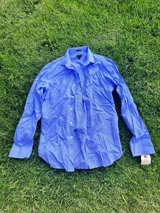 NEW GIRL: Schmidt's Blue and White Plaid J Crew Shirt (M)