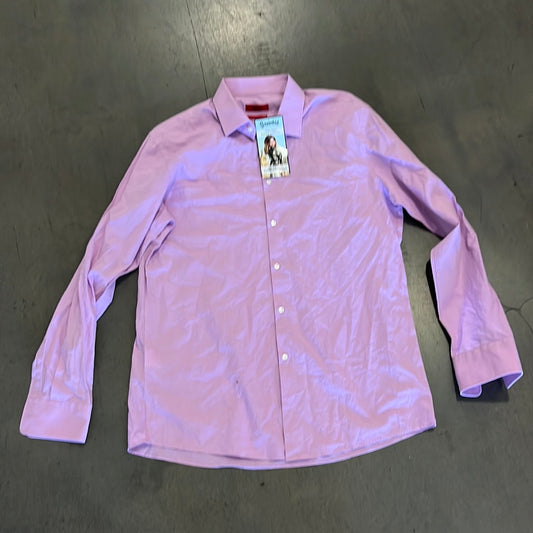 THE MINDY PROJECT: Danny's Designer Purple Plaid Shirt (16.5)