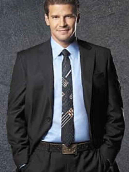 BONES: Agent Booth's Calvin Klein Blue Button Up Shirt (15.5/35)