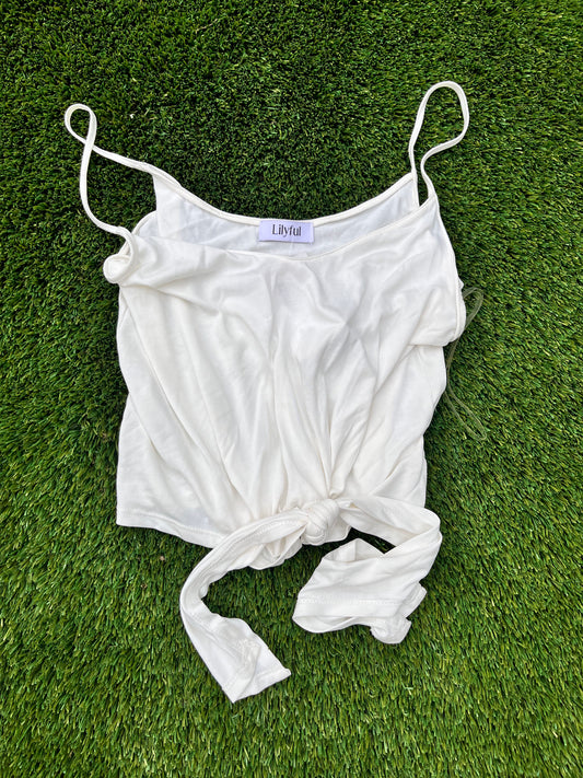 30 ROCK: Jenna's Lilyful White Spaghetti Strap Shirt (M)
