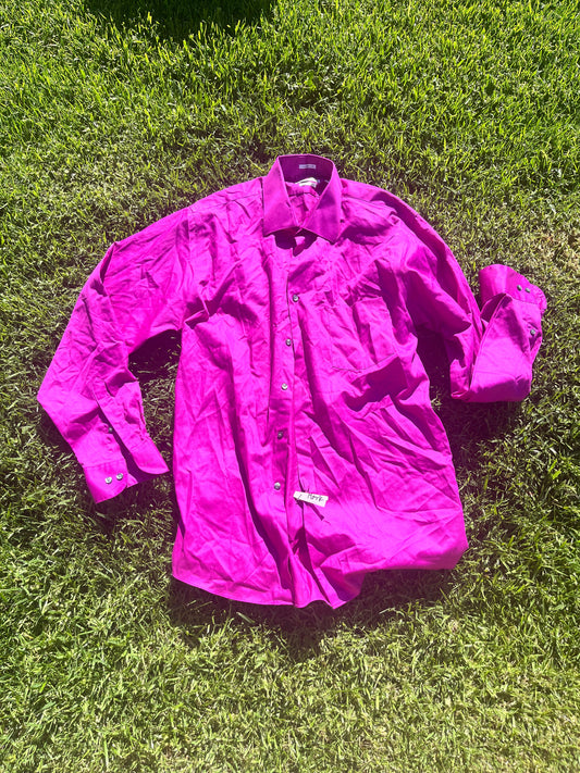 SILICON VALLEY: Mork’s Van Heusen Purple Pink LS Shirt (16.5/34-35)