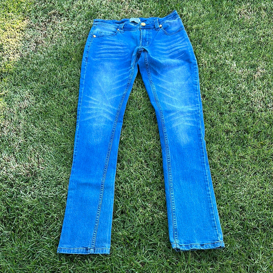 BALLERS: Ricky's MOGUL Blue Denim Pants (34)