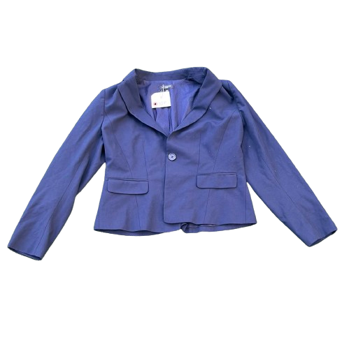 BONES: Dr Brennan's Ann Taylor Petite Navy Blue Sport Coat (10)