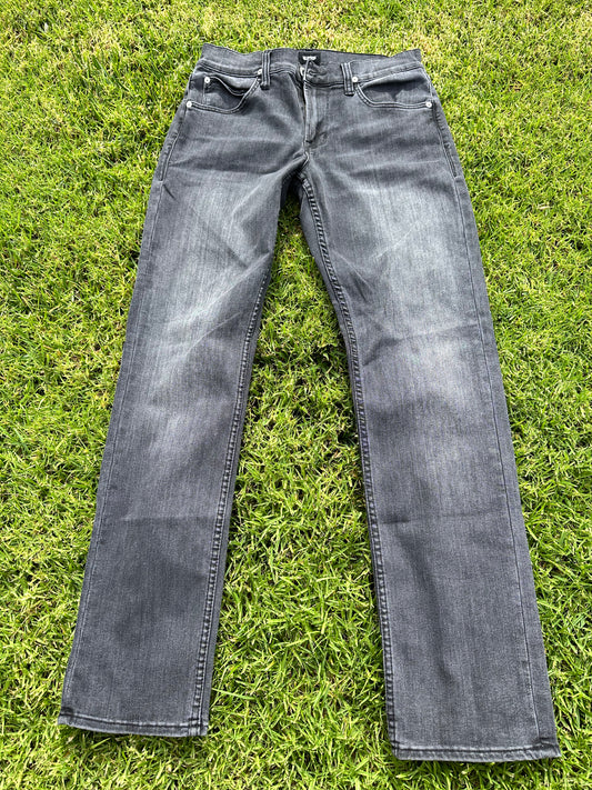BALLERS: Lance Klians' (Rus­sell Brand) HUDSON Byron style Black Denim Jeans (31)