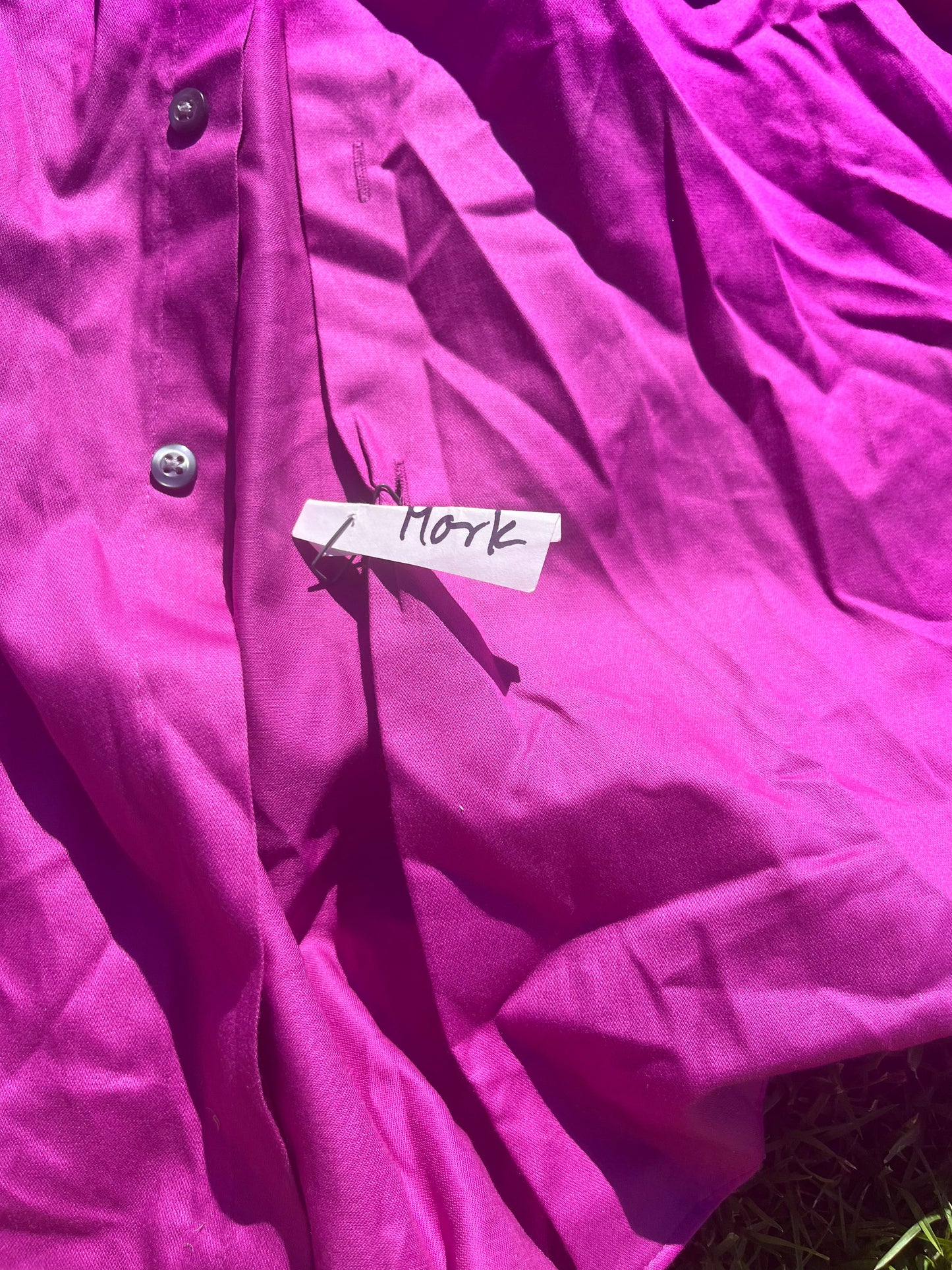 SILICON VALLEY: Mork’s Van Heusen Purple Pink LS Shirt (16.5/34-35)