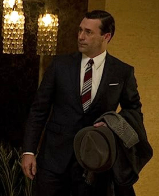 MAD MEN: Don Draper Silver Quilted Pattern Cufflinks from Ep. 603