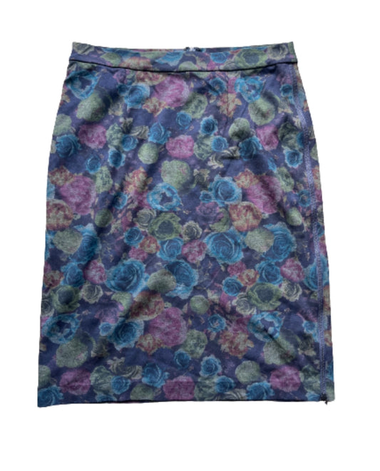 NEW GIRL: CeCe Halogen Zip Flower Skirt (M)