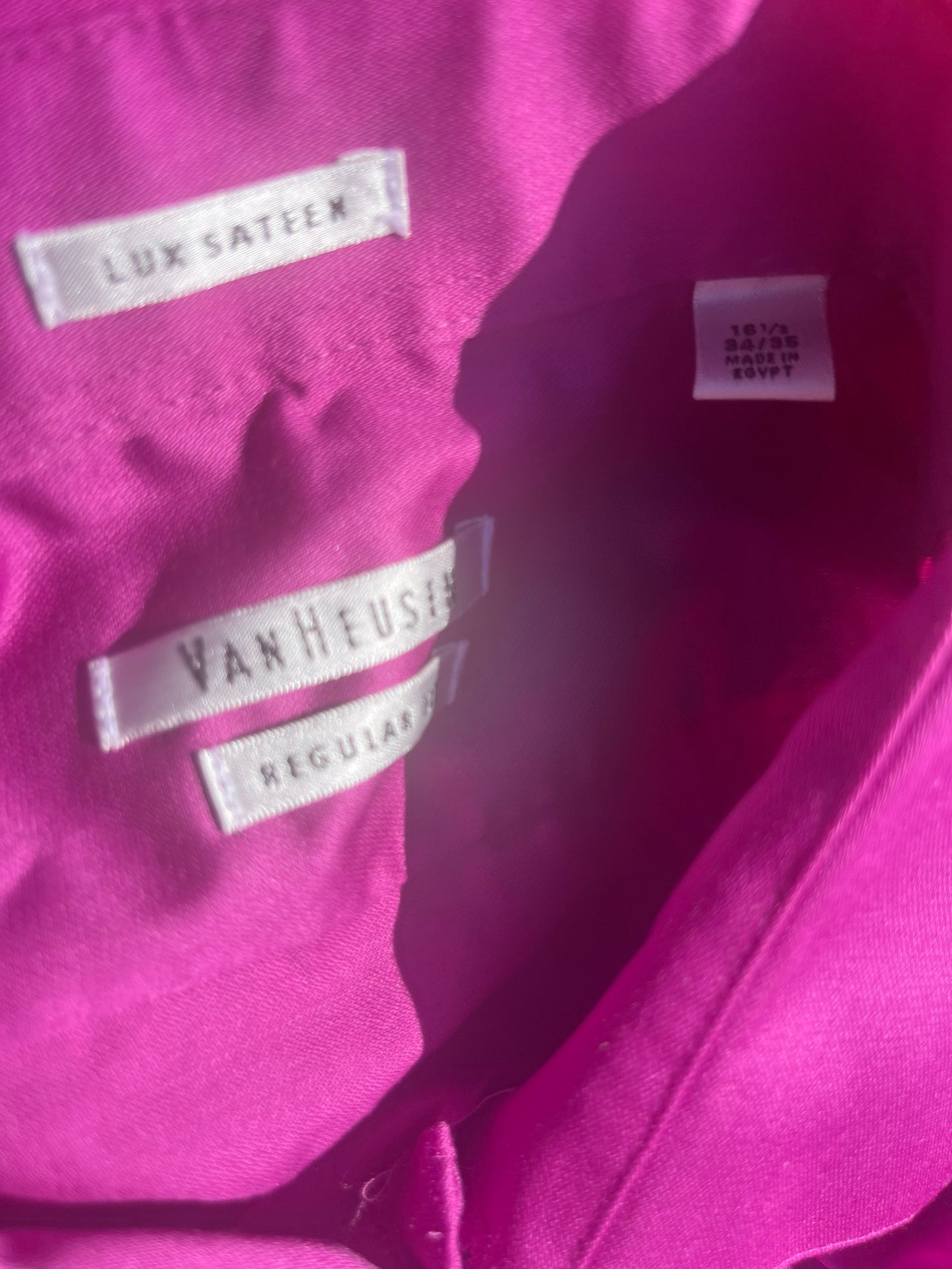 SILICON VALLEY: Mork’s Van Heusen Purple Pink LS Shirt (16.5/34-35)