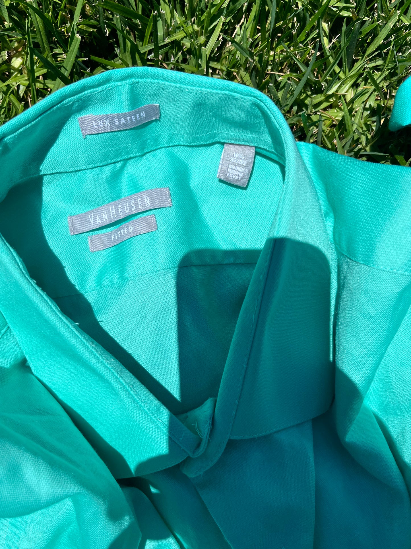 SILICON VALLEY: Dan’s Van Heusen Teal LS Shirt (16.5/32-33)