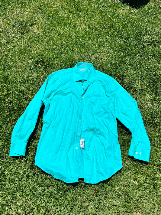 SILICON VALLEY: Dan’s Van Heusen Teal LS Shirt (16.5/32-33)