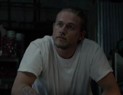 SOA: Jax Teller White Oversized Crewneck T-Shirt (L)