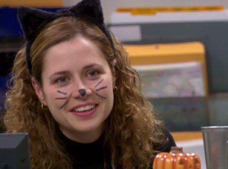 THE OFFICE: Pam Beesly's Halloween Small Gold Hoop Earrings