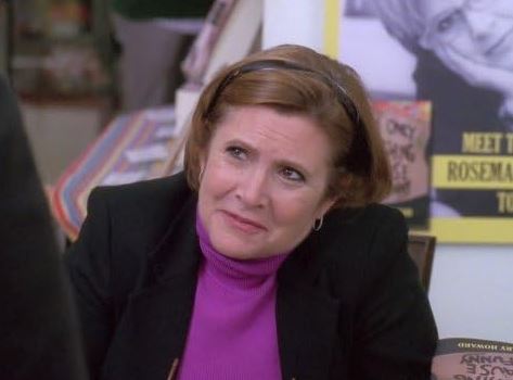 30 Rock: Carrie Fisher aka Princess Laila Gold Hoop Earrings