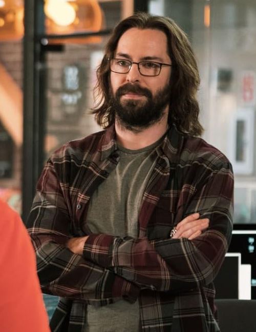 SILICON VALLEY: Gilfoyle's HERO BDG LS Pullover Shirt (M)