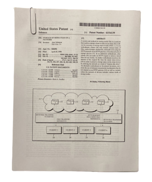 SILICON VALLEY: Amy Solomon's United States Patent Paperwork