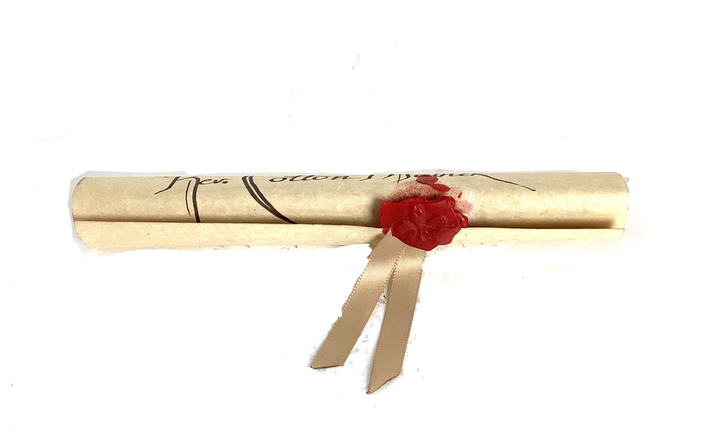 Salem: Cotton's Rolled Up Letter with Wax Stamp