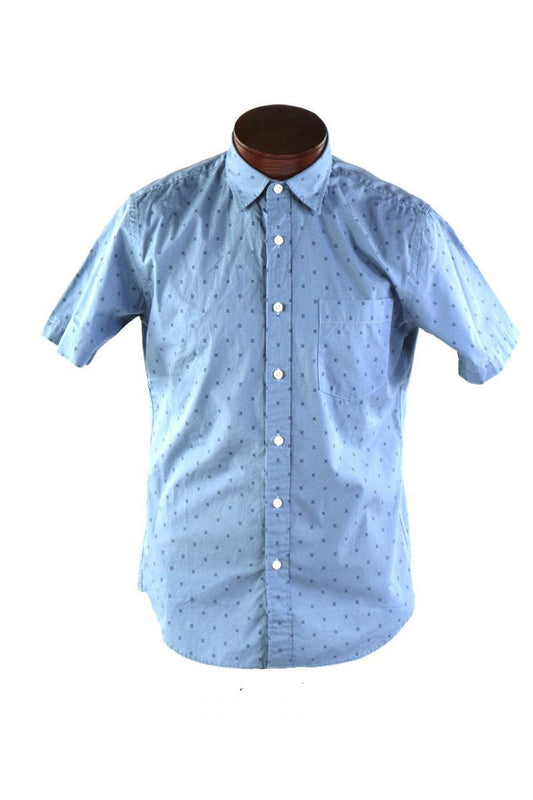 THE TICK: Arthur's Blue Uniqlo Short Sleeve Button Down Shirt