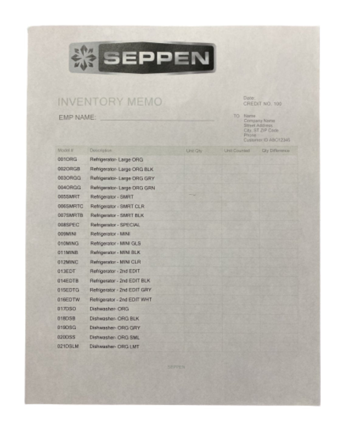 SILICON VALLEY: Seppen Inventory List