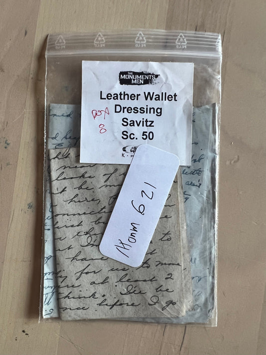 MONUMENTS MEN: Savitz Leather Wallet Dressing