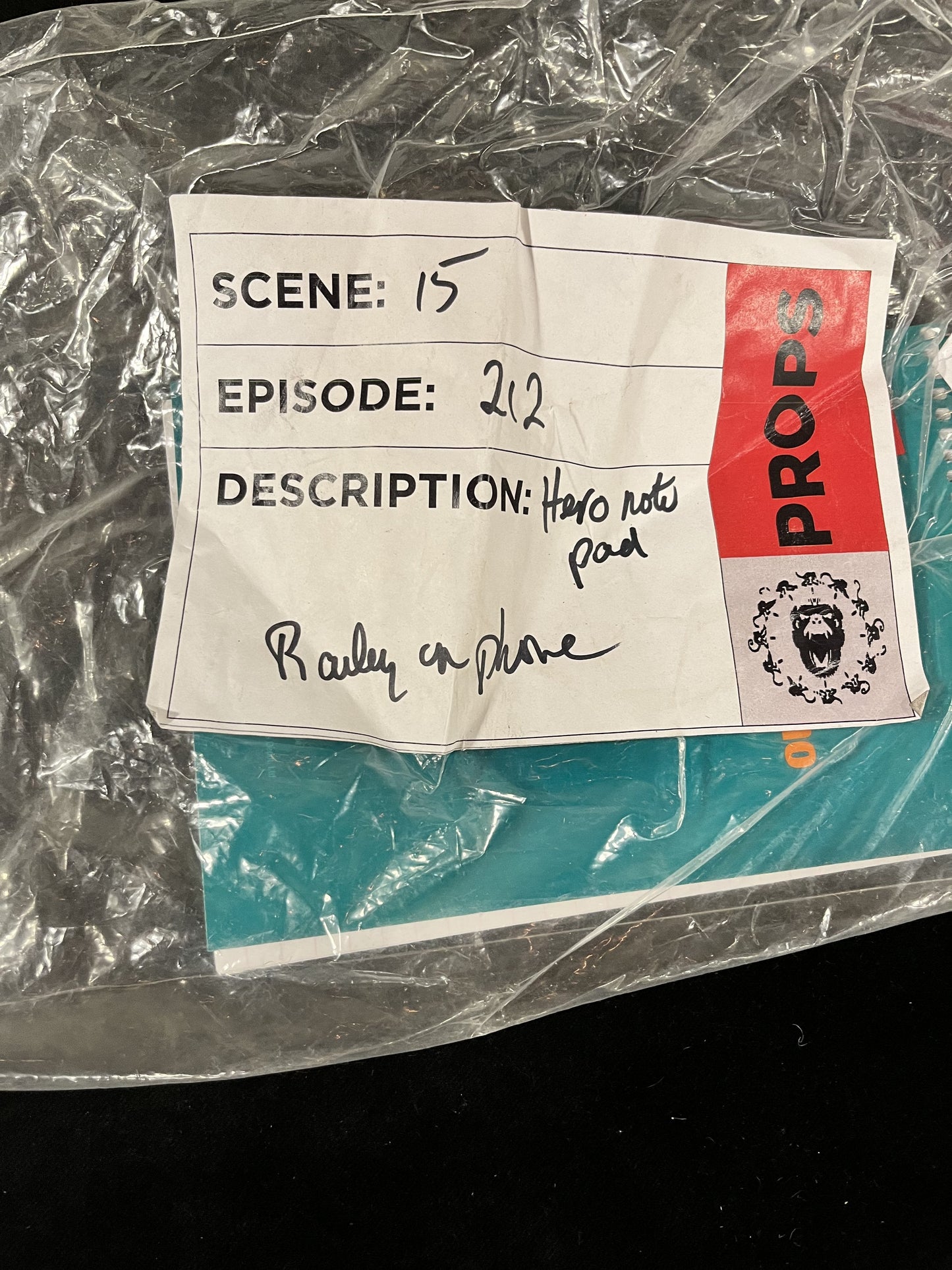 12 MONKEYS: Railly HERO Prop Note Pad from Episode 212 Sc 15