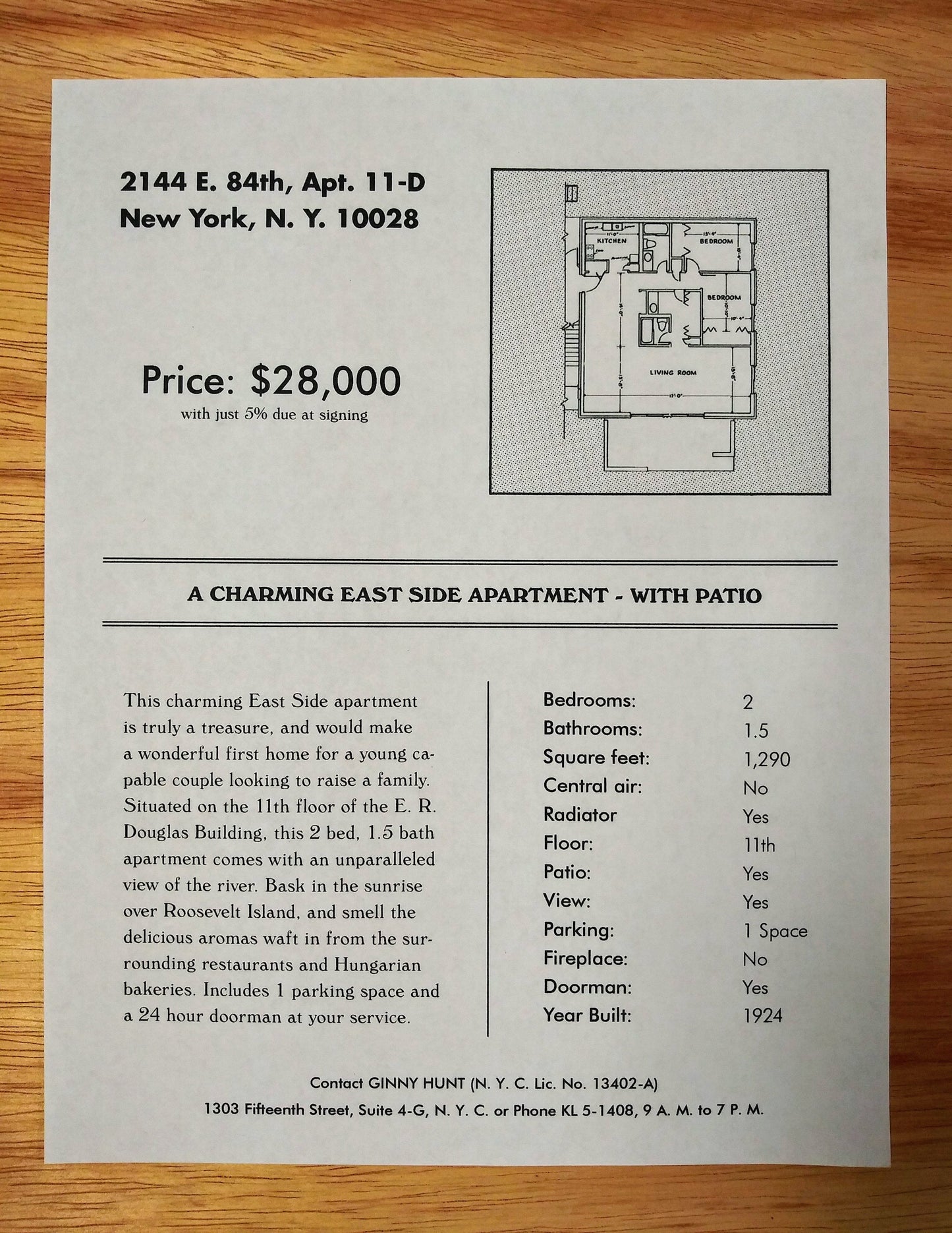 Mad Men: Peggy Olson’s Ep. 605 Sc. 1 New York Apartment Listing