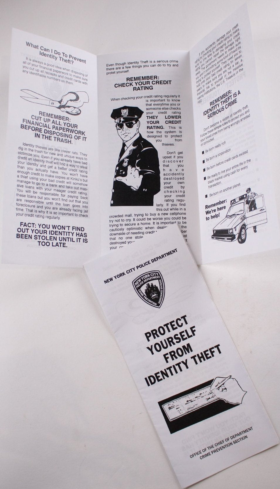 Protect Yourself From Identity Theft pamphlet
