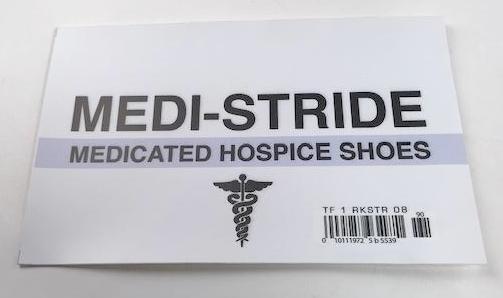 Medi-Stride shoe box sticker (8x5)