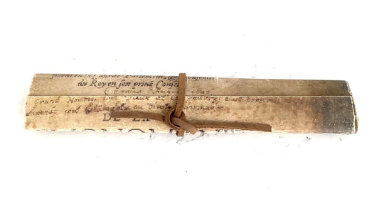 Salem: Cotton's Rolled Up Letter with Raw Hide String