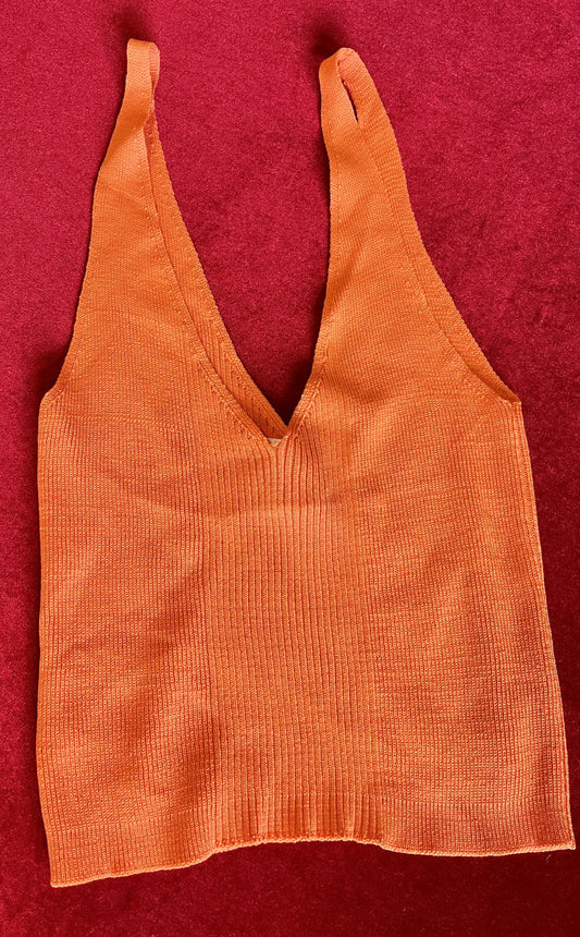 BONES: Angela's Orange Sleeveless Top (XS)