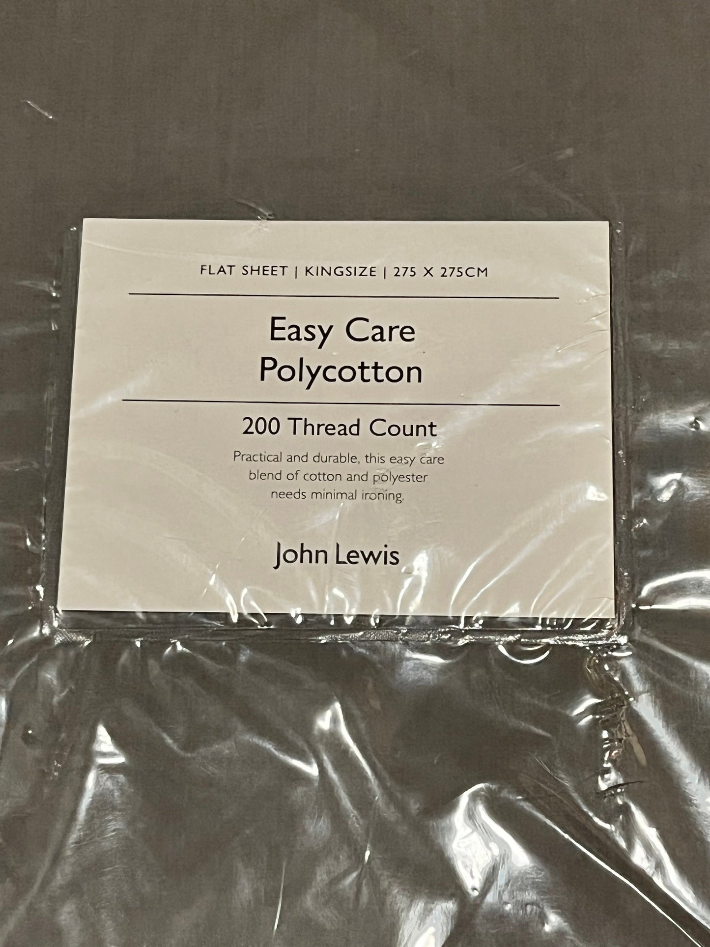 THE GENTLEMEN: Michael's Grey JOHN LEWIS Sheet