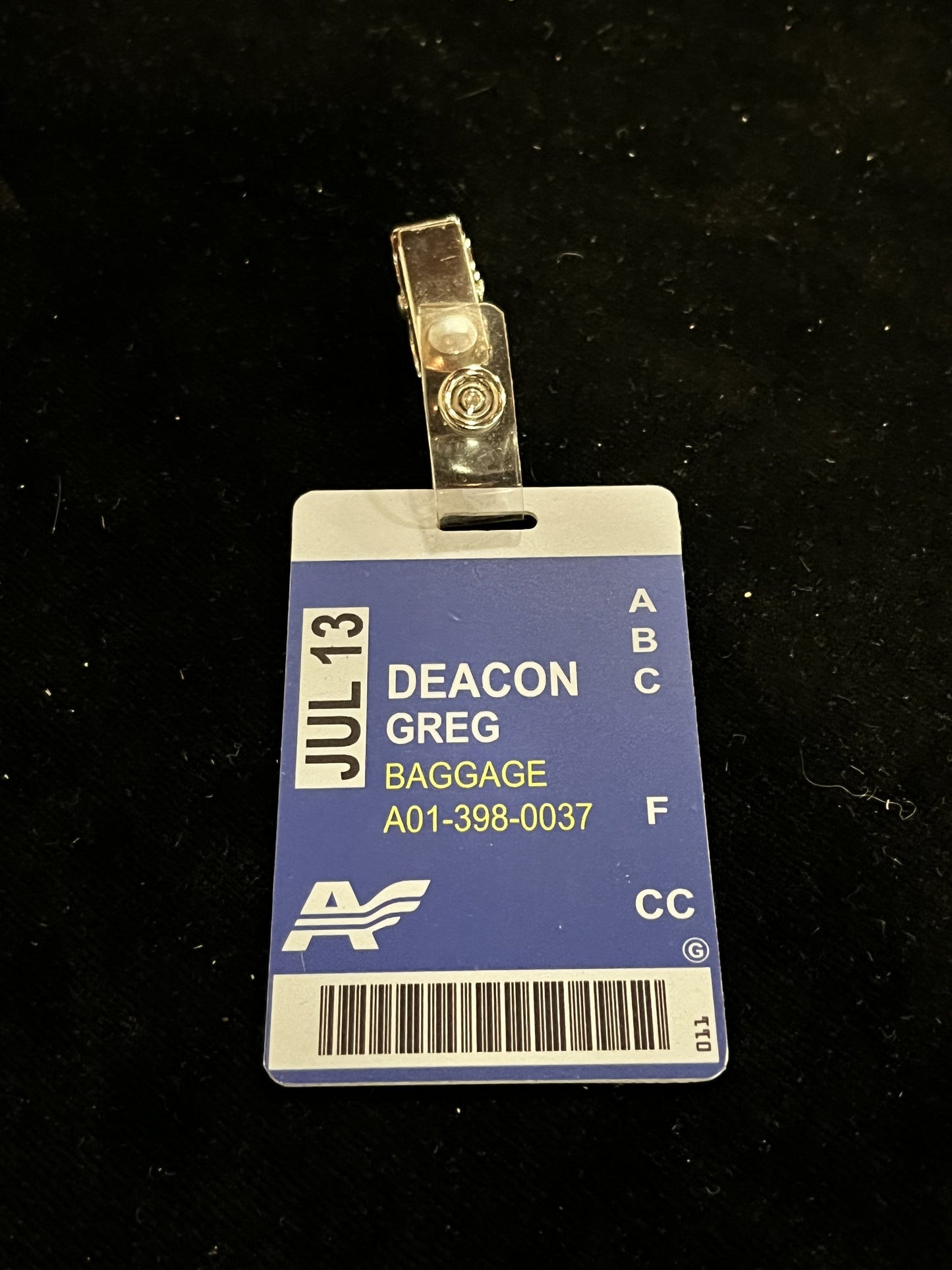 12 MONKEYS: Greg HERO Badge from Episode & Scene in Picture