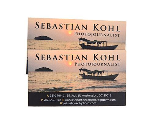 Sebastian Kohl Photojournalist Business Cards