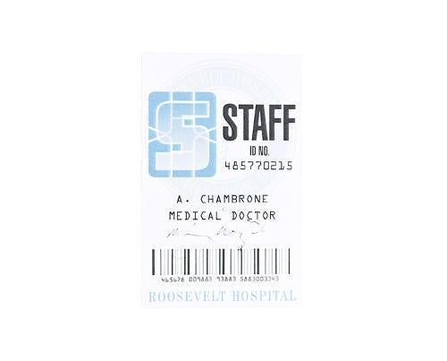 A. Chambrone Roosevelt Hospital Staff Badge