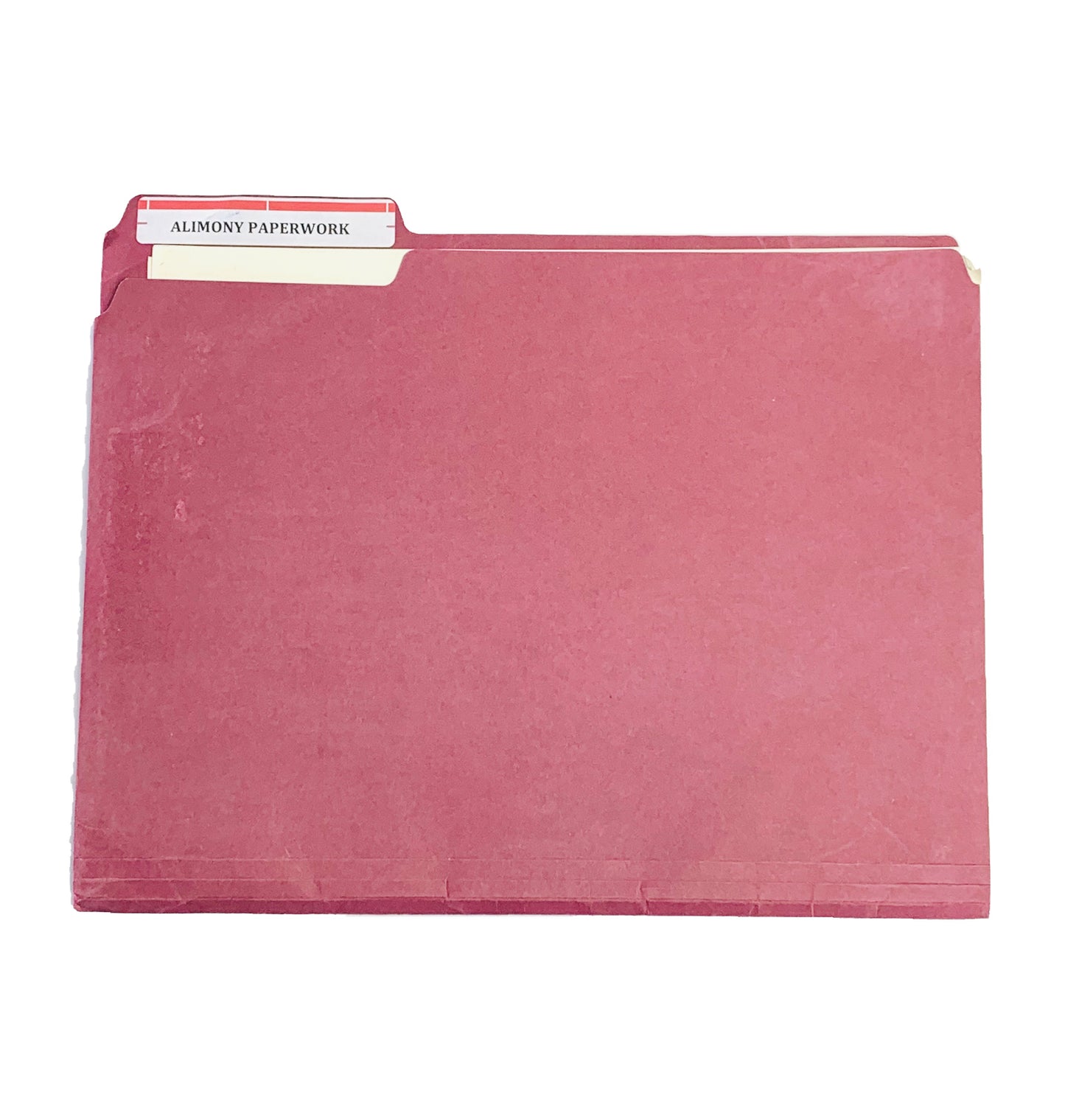 BONES: Alimony Paperwork Folder