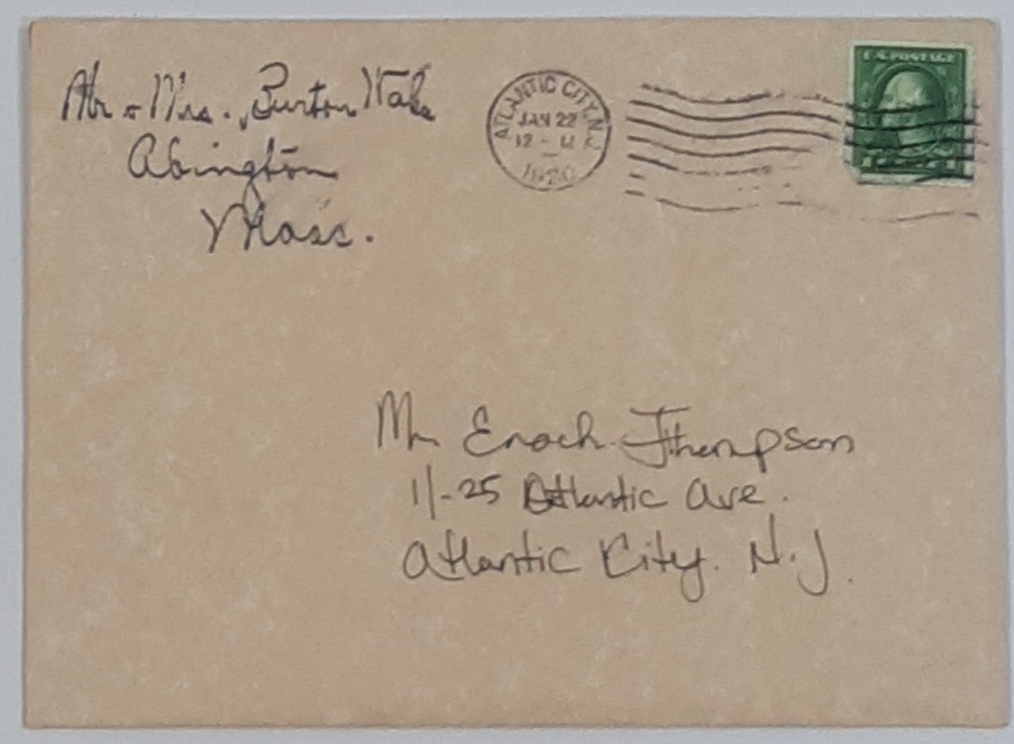 Boardwalk Empire: Sealed Letter to Mr. Enoch Thomson