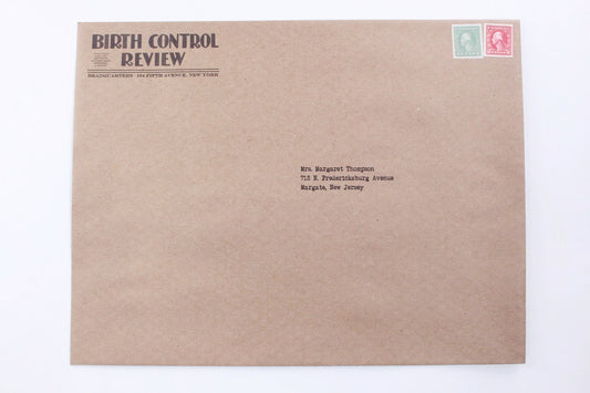 Boardwalk Empire's Empty Brown Envelope From Birth Control Review To Margaret Thompson (11)