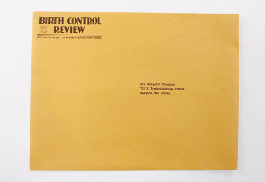Boardwalk Empire's Empty Manila Envelope From Birth Control Review To Margaret Thompson (10)