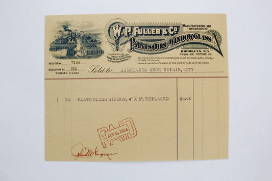 Boardwalk Empire's Teddy's Broken Window Bill, Marked As Paid (7)