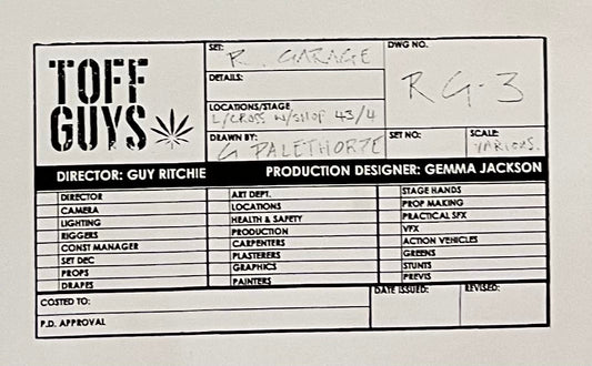 THE GENTLEMEN: Set Decoration HERO Location Blue Print