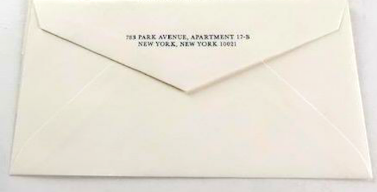 Mad Men: Envelope from Don Draper's Apartment