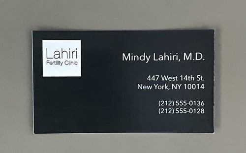 The Mindy Project: Mindy Lahiri's Buisness Card