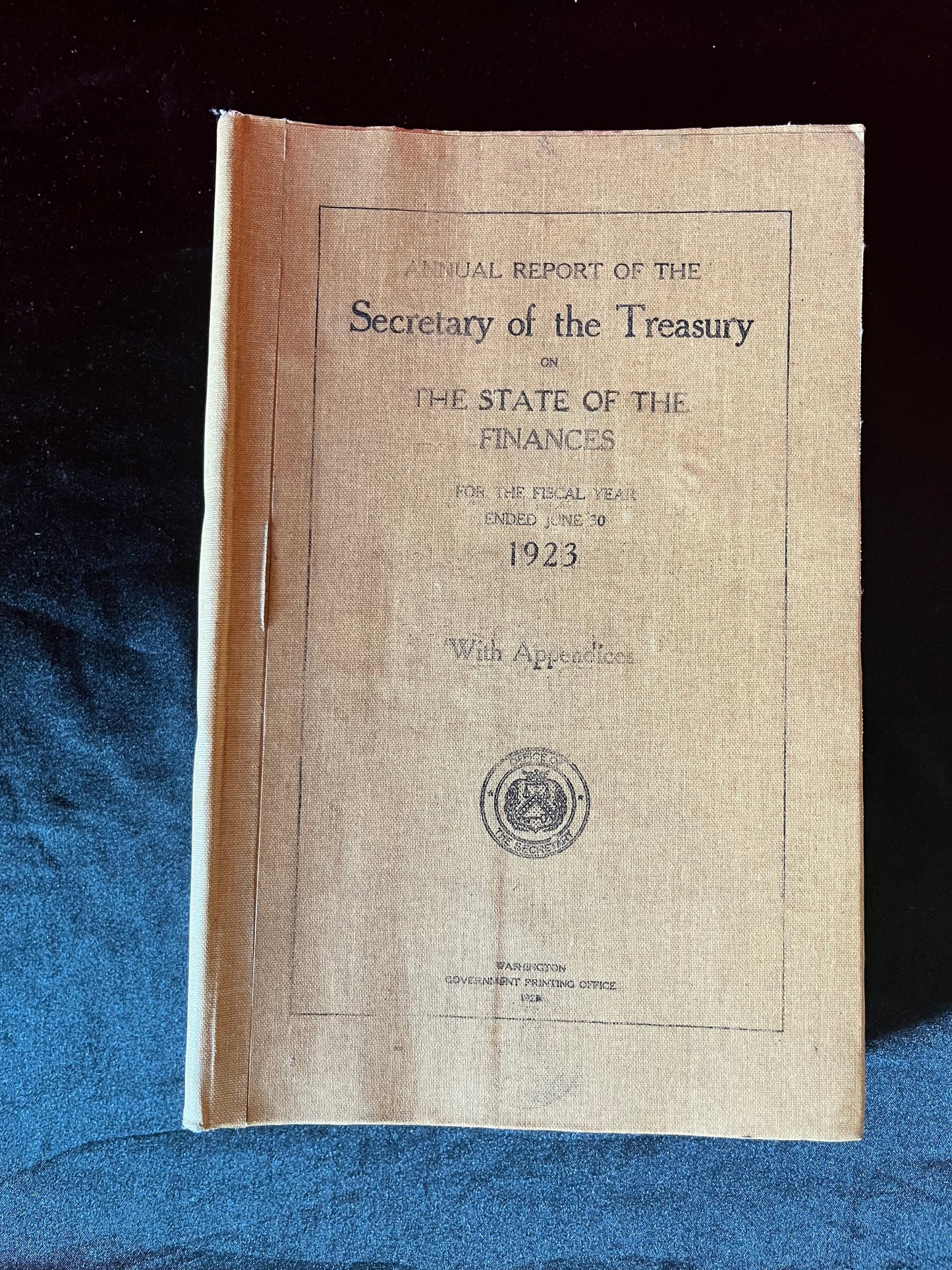 BOARDWALK EMPIRE: Nucky's 1923 HERO Treasury Report Prop