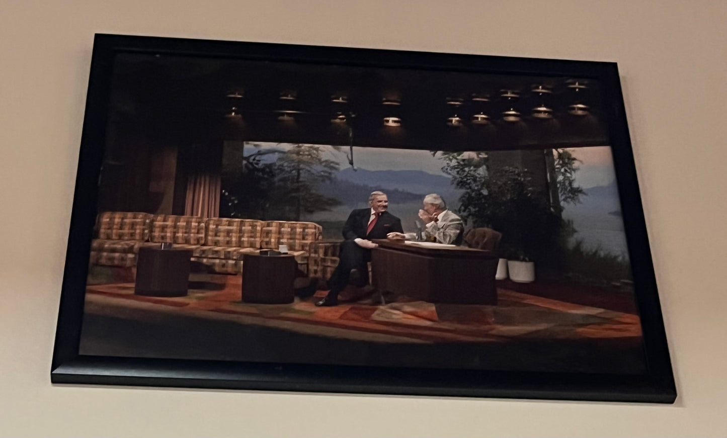 VEEP: Johnny Carson Framed Oval Office Picture (2' x 2')