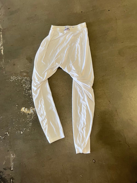 THE GENTLEMEN: Michael's White Silk Long Underwear