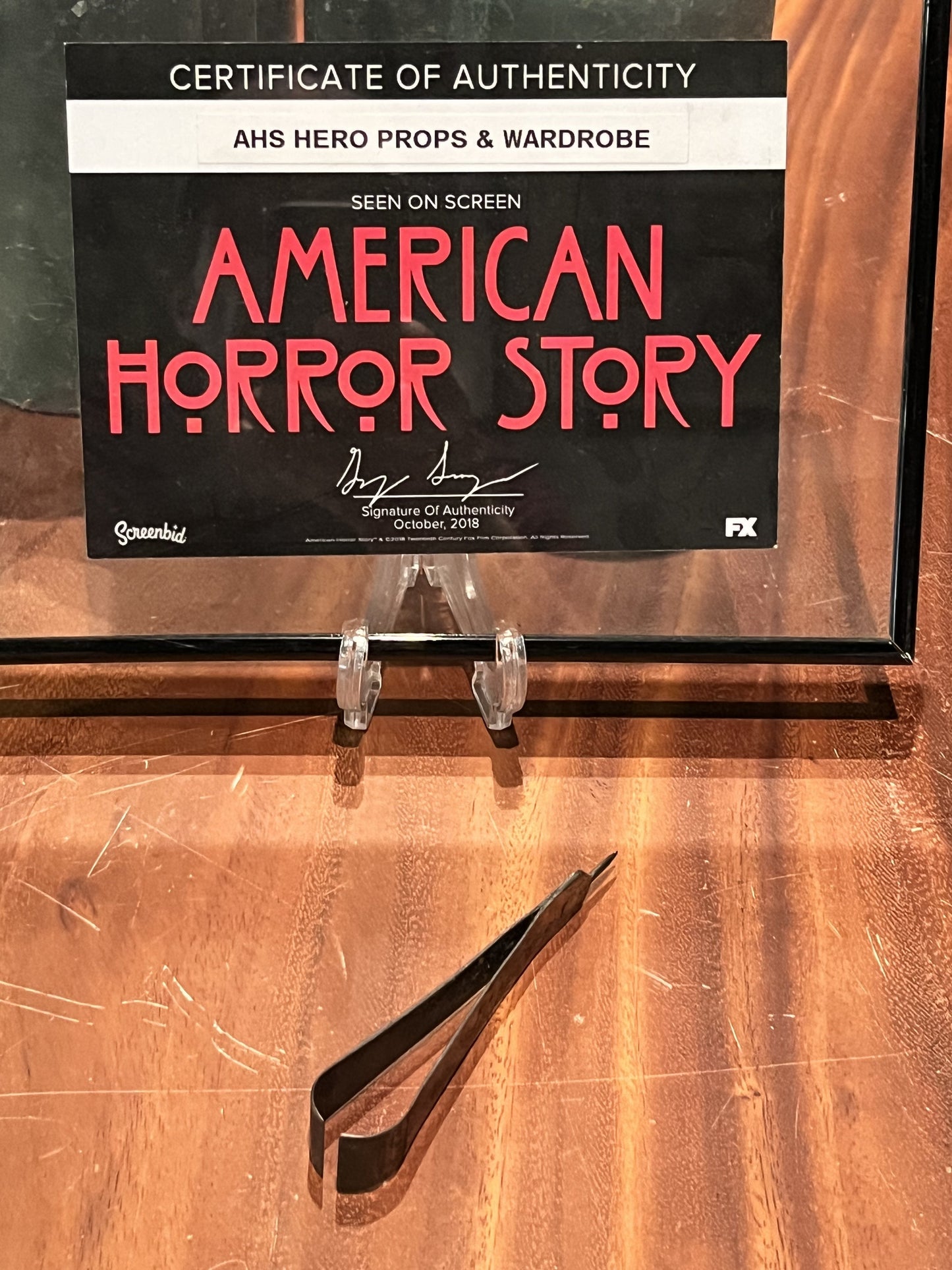 American Horror Story: HERO Prop Featured On Screen