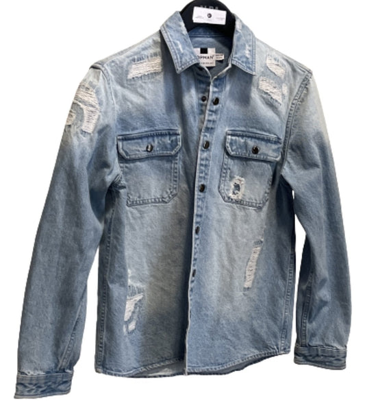NEW GIRL: Schmidt's TOP MAN Denim Shirt (L)