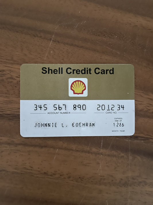 AMERICAN CRIME STORY: Johnnie Cochran's Shell Credit Card Prop