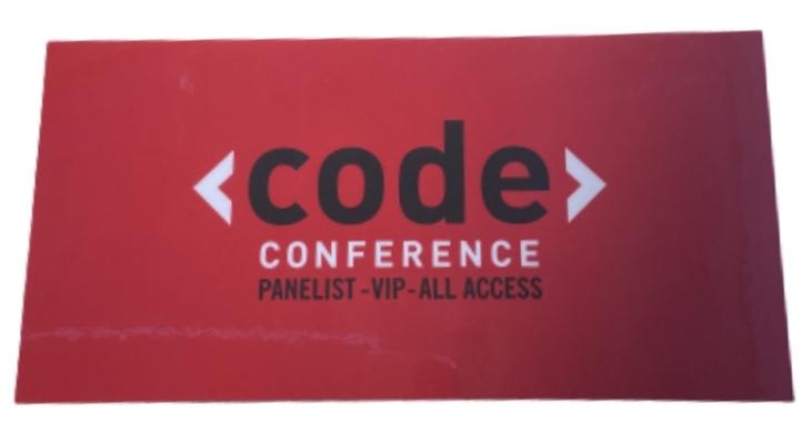 SILICON VALLEY: Code Conference Panelist Pass