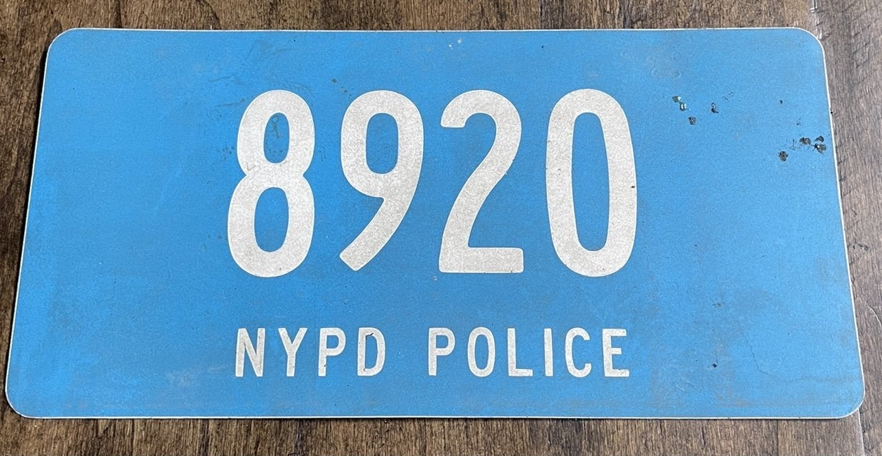 12 Monkeys: NYPD Police License Plate