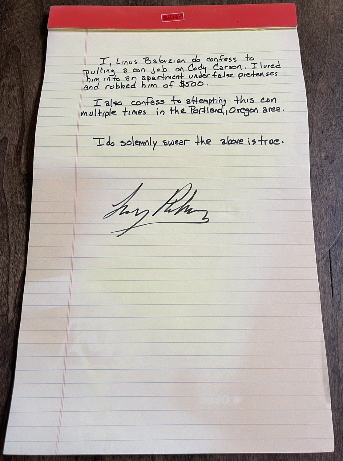 12 MONKEYS: Hero Prop Letter